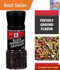 Black Peppercorn Grinder, 2.5 oz Pack of 12