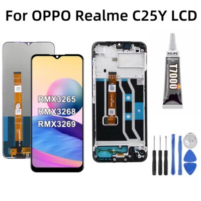LCD Display Touchscreen Digitizer Baugruppe für Oppo Realme C25Y Ersatz