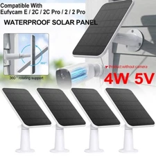 1-4Pcs 5V Solar Panel Charger for Eufy Eufycam Cam E/2C/E/2 Pro Security Camera
