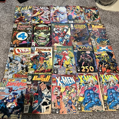 Marvel 1990 s Comic Lot X-Men, Ravage, Fanastic 4, Etc Lot Of 20