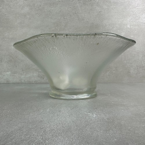 Vintage Stretch Kunst Glas Schüssel 8" B x 3,50" T irisierend Regenbogen Farbe Retro MC - Bild 6 von 11
