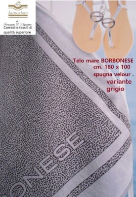 Blatt Schwamm Borbonese Cm. 180 X 100, Meer Schwimmbad Bad Boot und so Weiter.