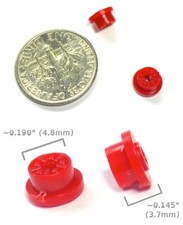 2pc BTO Newly Made Aurora MM T-Jet Thunderjet HO Slot Car Standard Wheels RED A