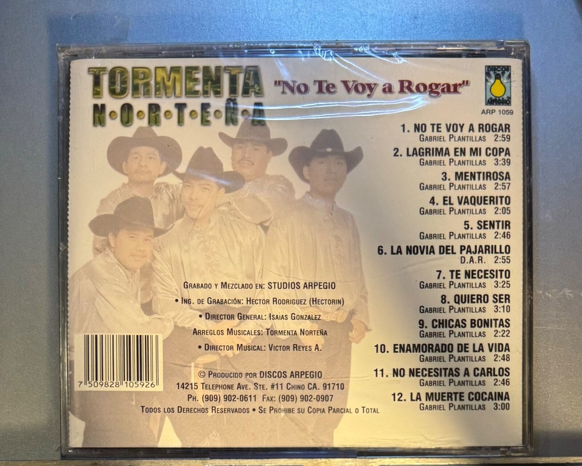 Tormenta Nortena - No te voy a rogar (CD, Album) | eBay