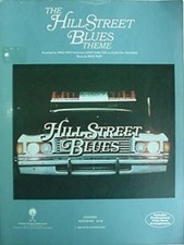 HILL STREET BLUES, 1980 SHEET MUSIC THEME SONG FROM TELEVISION SERIES
