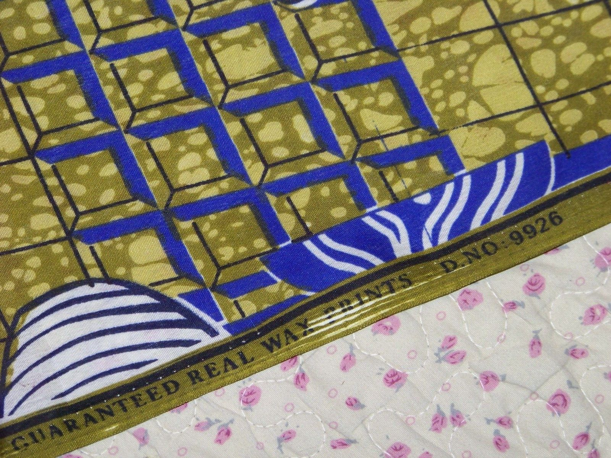 Vintage Fabric - Guaranteed Real Wax Prints - D.NO:9926 - 5 Yds. +