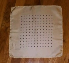 Pale Yellow Dots Geometric 100 Silk 13" Pocket Square Italy