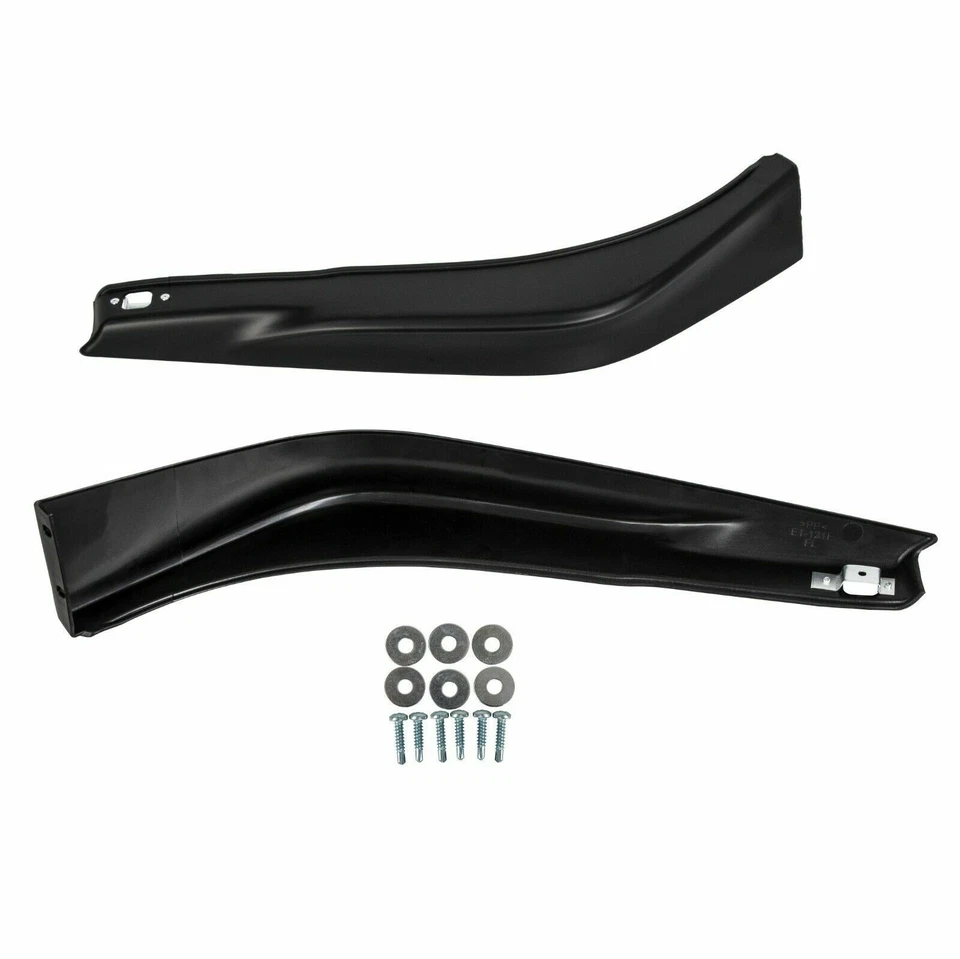 For 2013-2015 Honda Accord 4DR HFP Style Black Front Bumper Spoiler Lip 2PCS - Image 2 of 4