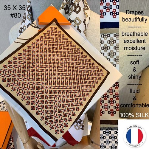 Women's Scarf Silk felling Square Head Scarfs 35"*35"(120 Styles) SHIP FROM USA - Picture 157 of 253
