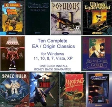 ULTIMA SAVAGE EMPIRE, POPULOUS II +8 MORE +1Clk Windows 11 10 8 7 Vis XP Install