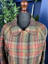 House Of Bruar - Shooting Hunting Game Coat - Wool Tweed Check Plaid - Uk 16