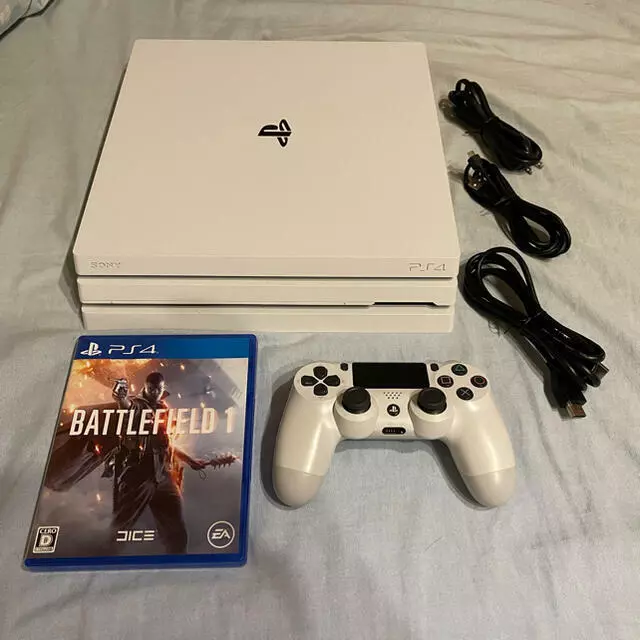 Sony PlayStation 4 PS4 Pro 1TB CUH-7200B Glacier White Game Console Full  Box F/S