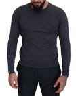 Daniele Alessandrini Gray Pullover Hodded Cotton Sweater