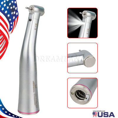 Dental 1:5 Increasing LED Red Ring Contra Angle Handpiece Fit NSK Motor E-Type