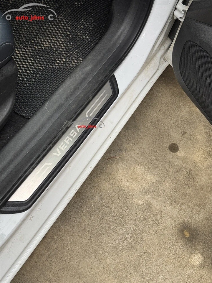 Para NISSAN Versa Accesorios Alféizar de Puerta Placa Desgaste Cubierta Protector Embellecedores Foto 4 de 4