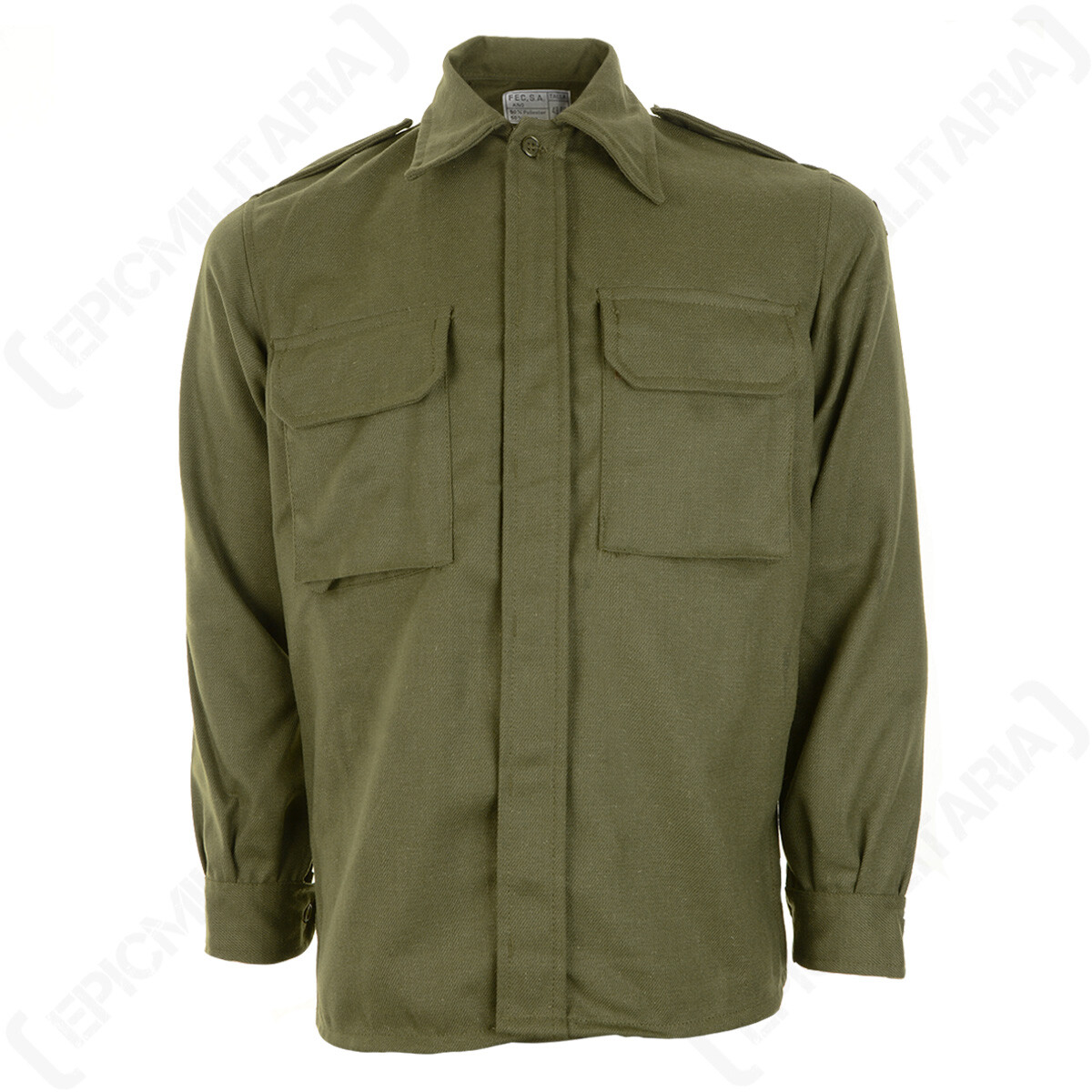 ジャケット・アウター Spick&Span LOT No. SPML-005 ARMY SHIRTS Original Spanish Army Field Shirt - Army Military Surplus