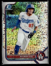 2022 Bowman #BCP-135 Wilman Diaz Chrome Prospects Speckle Refractor #/299 card