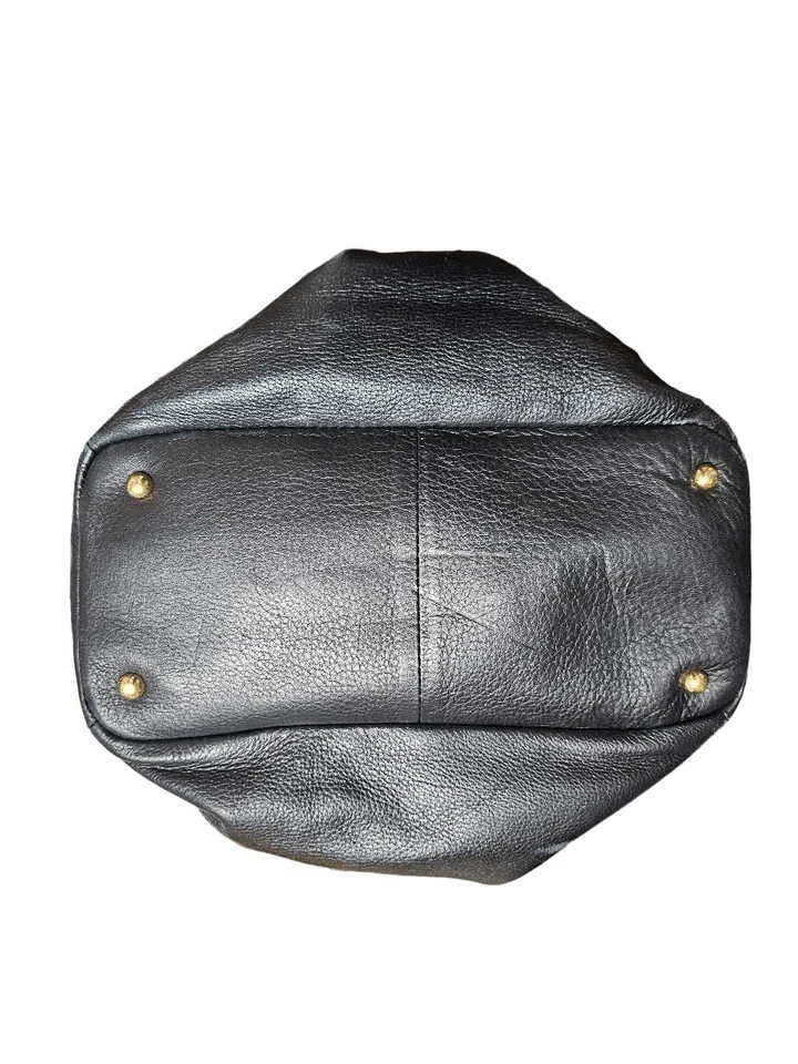 Bolso de hombro grande Emma Fox de cuero y gamuza Foto 4 de 4