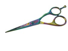 5-1/2" Cobalt Colored Stainless Steel Diamonique Shear - BB D-150