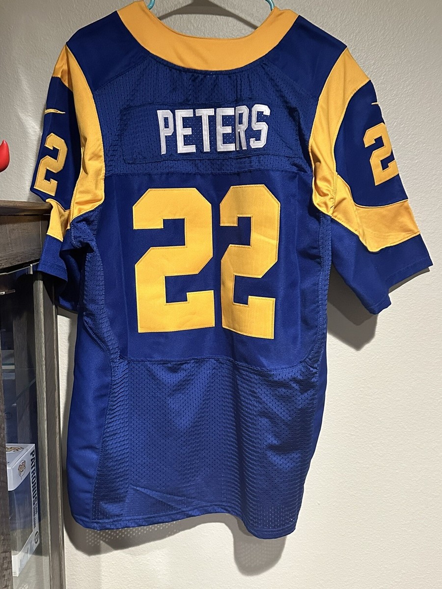 Football Uniforms Custom Rams Jersey Marcus Peters Rams Jersey