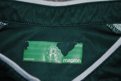 Maillot Hibernian FC Domicile 2018/19 Macron – Homme XS/S – Vert, Excellent état