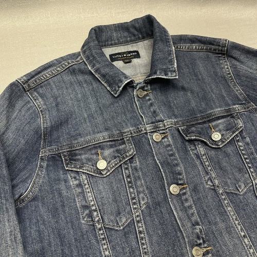 Lucky Brand The Tomboy Trucker Denim Jean Jacket Women's Size L - Picture 2 of 20