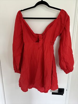 Charlie Holiday Womens Sonny Summer Short Puff Sleeves Mini Dress | eBay