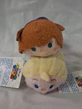 Disney TSUM TSUM Elsa and Anna NWT Genuine Set of 2 NOS W/ TAGS 3.5"