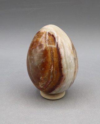 ONYX MARMOR ARAGONIT Ei Edelsteinei ca. 66 x 50 mm Edelstein-Ei Aragonit  a6