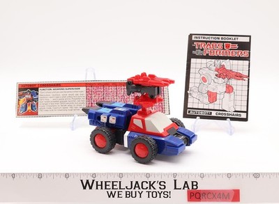 Crosshairs 100% Complete Vintage 1987 G1 Transformers Hasbro Action Figure