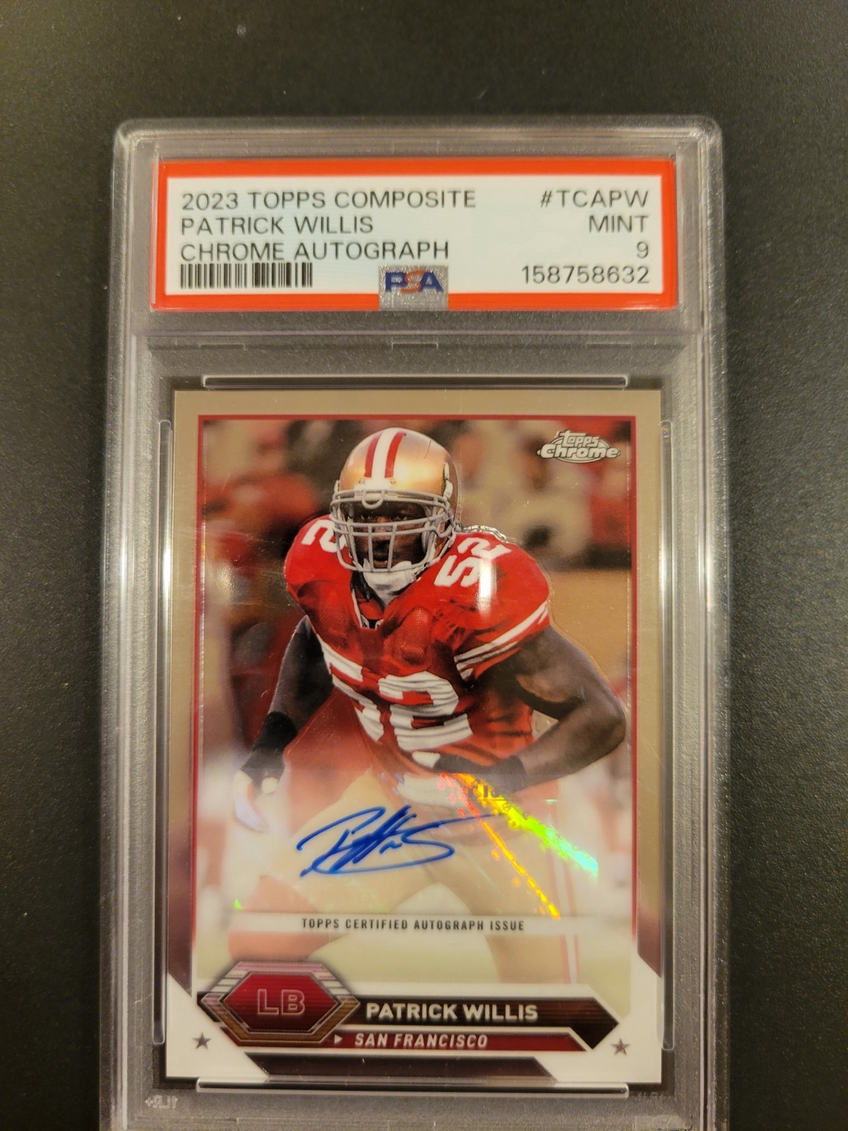 2023 Topps Composite  Chrome Autographs Patrick Willis #TCA-PW (AU) PSA 9 - HOF 