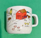 Anacapa Melamine Ware Divided Child's Plate, Cup Farm Animals ABC Vintage 1987 — photo 3