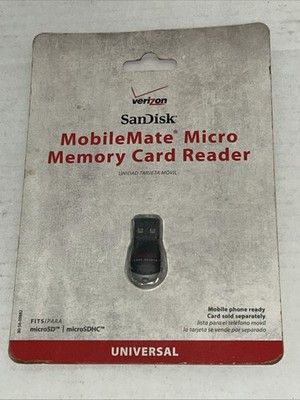Verizon SANDISK MobileMate Micro Memory Card Reader NEW SEALED
