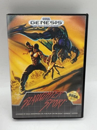 Slaughter Sport (Sega Genesis) Complete In Box CIB, Tested & Works