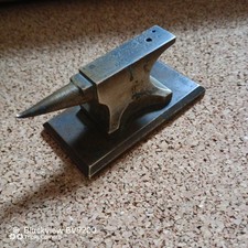 Kleiner alter Messing Uhrmacher & Goldschmiede Doppelhorn-Amboss