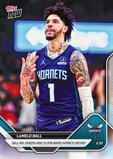LaMelo Ball Record 10 3PM Hornets - 2025-26 NBA Topps NOW - Card 181 Presale