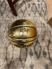 Anthony Davis autographed gold basketball w/COA