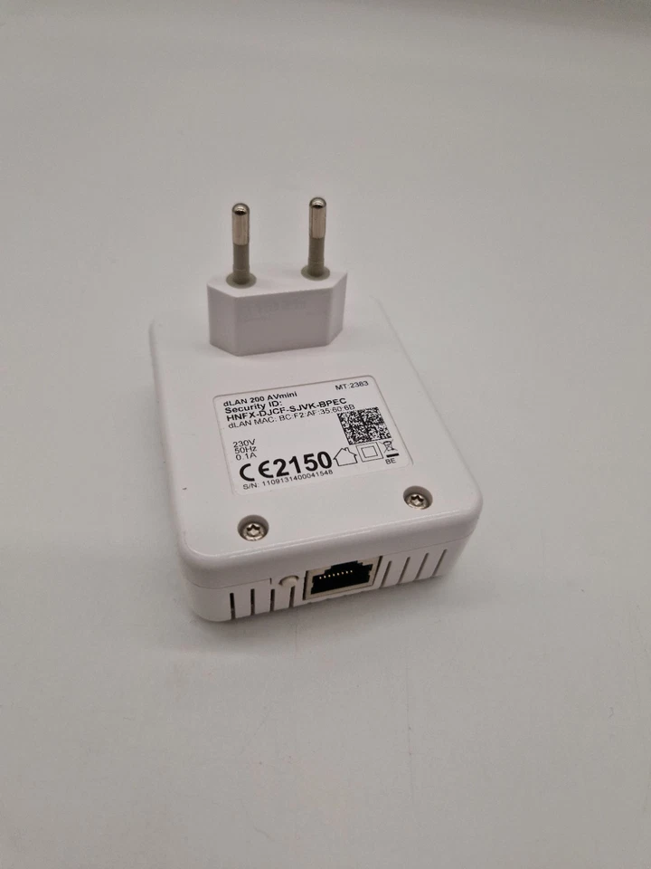 devolo dLAN 200 AVmini Powerline Netzwerk Adapter - 1 LAN-Port MT: 2383 - Bild 2 von 2