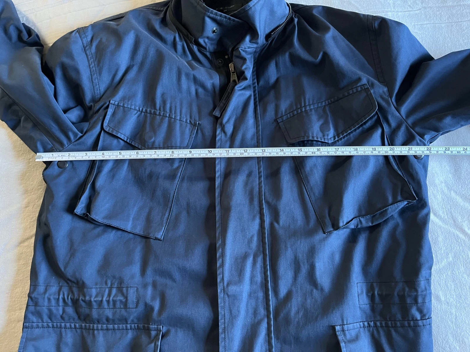 Rag & Bone mens size 40R cotton blue military field jacket, excellent. - product detail image 6