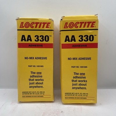 2 Pk LOCTITE No Mix Adhesive: AA 330 250 mL Industrial Pack Use By 4/26