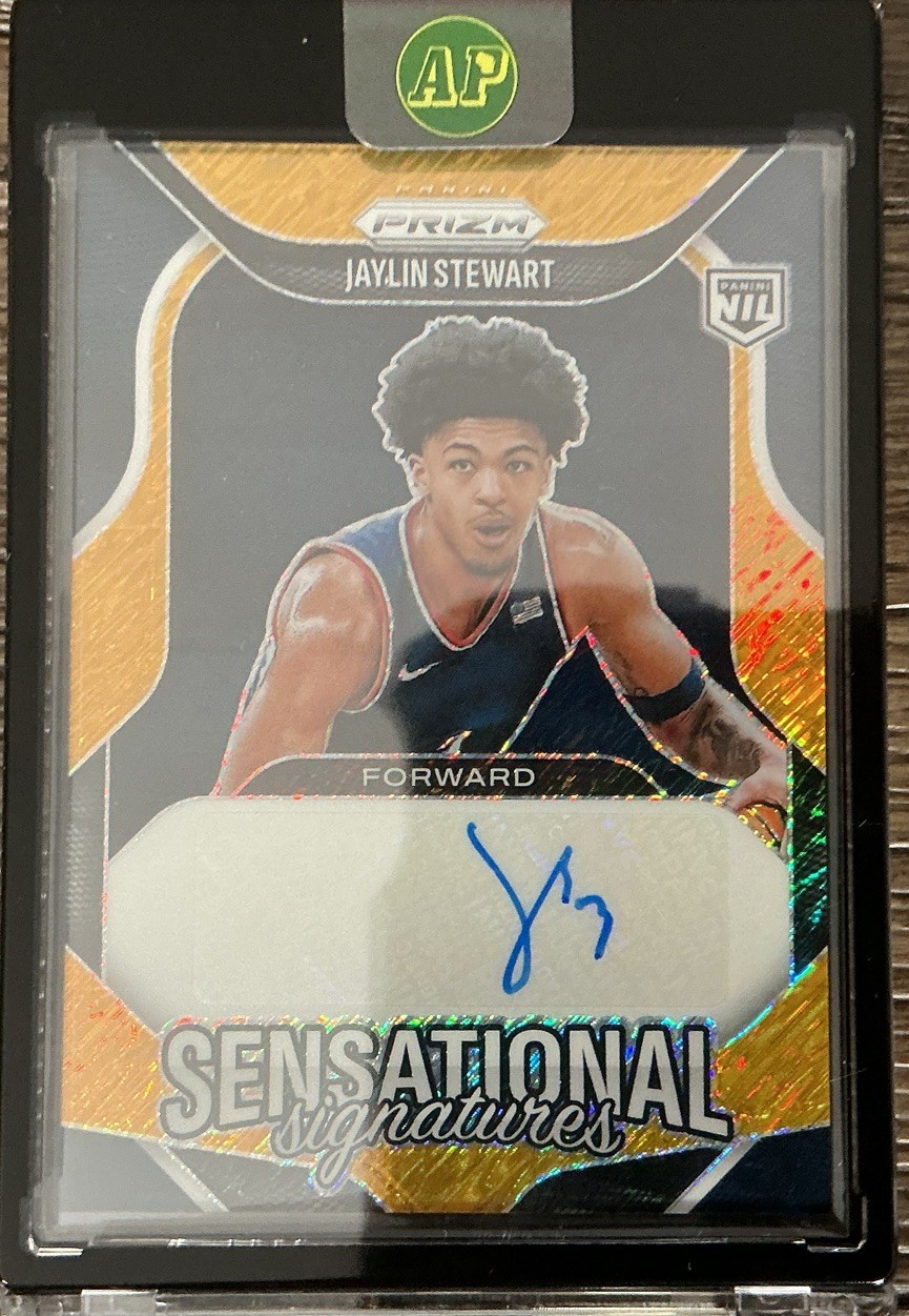 2025-26 Panini Prizm - Jaylin Stewart Gold Shimmer Auto /10 #SS-JAY