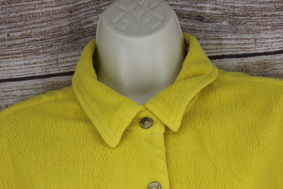 Camisa Modoe Mujer Talla Mediana Abotonada Polar Manga Larga Amarilla Foto 2 de 4