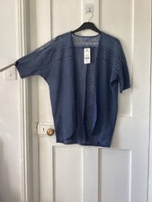 Ladies Edge to Edge short Sleeve Top Size XS  Blue By NEXT