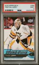 2016 Upper Deck Series 2 #466 Tristan Jarry Young Guns PSA 9 Rookie Card Oilers. rookie card picture