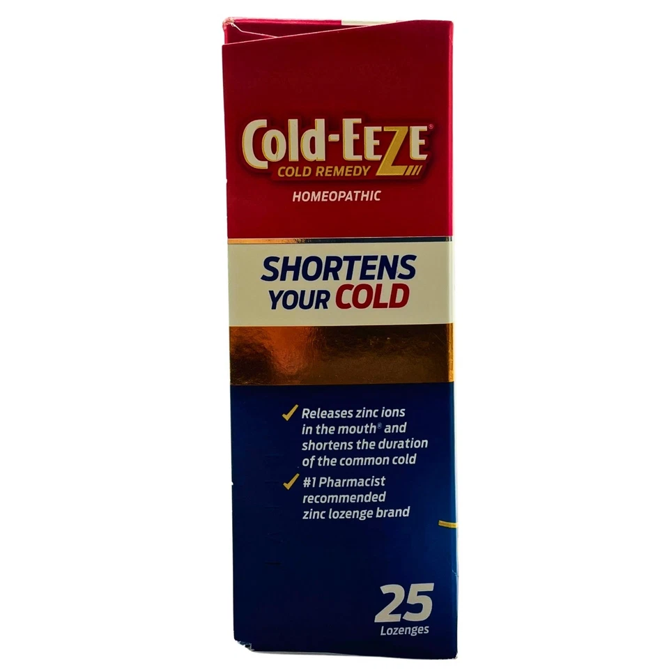 Pastillas homeopáticas de zinc Cold-EEZE caja de 25 quilates nuevas Foto 3 de 4