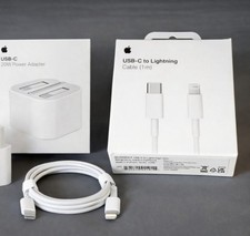 100% Genuine Original Apple 20W PD PLUG &  CABLE 1m FAST CHARGER