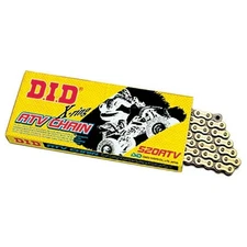 Drive Chain | D.I.D. 520 x 90 ATV X-Ring Chain Gold/Black for ATV/UTV