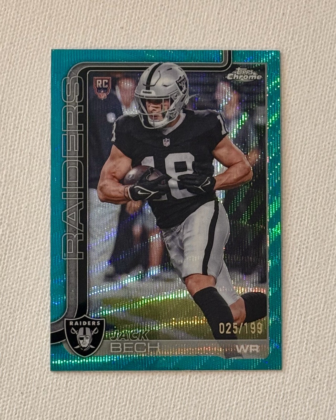 2025 Topps Chrome Aqua Refractors #388 Jack Bech RC /199 REF Rookie NUMBERED