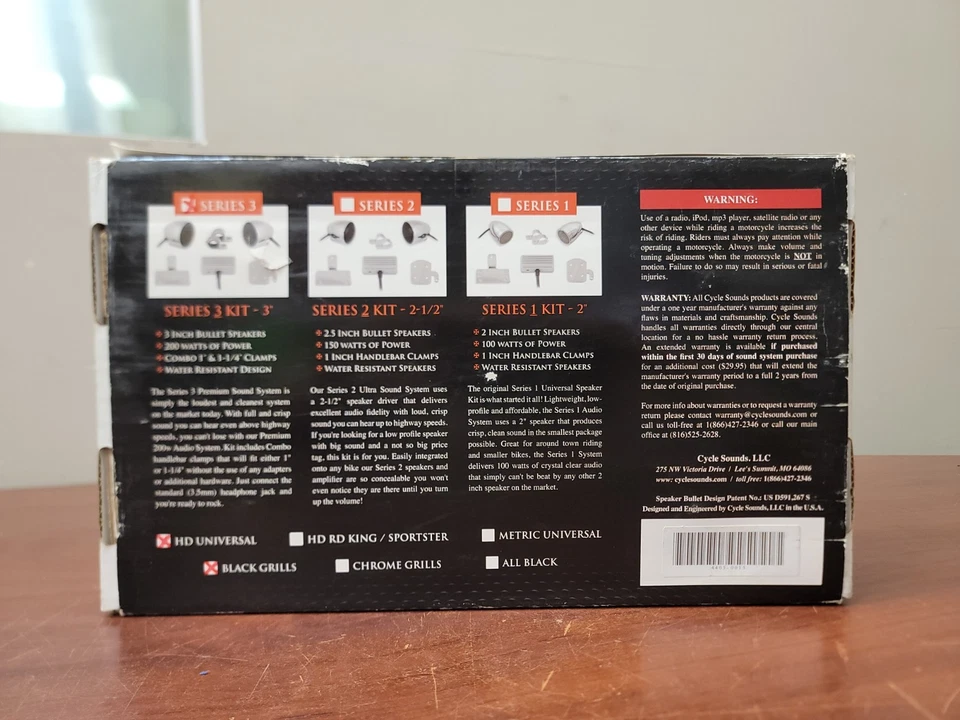 Cycle Sounds 3" 200 Watt Hi-End Series 3 Speakers  - Image 2 of 4