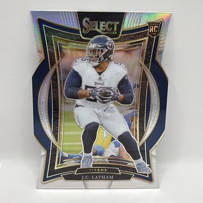 2024 Panini Select - Concourse J.C. Latham #11 Silver Prizm Die-Cut (RC)